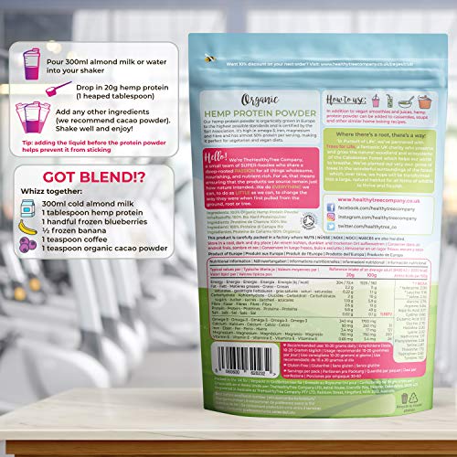 Organic Hemp Protein Powder by TheHealthyTree Company - Harvested in Europe TheHealthyTree Company Au supplements