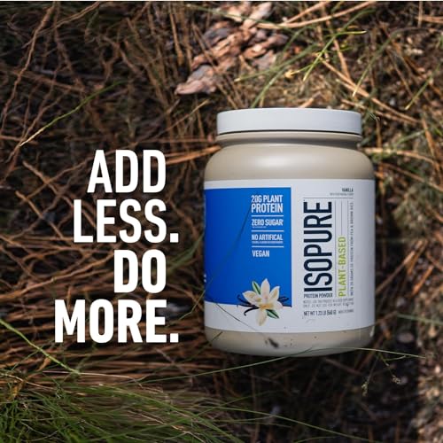 Isopure Vanilla Vegan Protein Powder, with Monk Fruit Sweetener & Amino Acids, Post Work Isopure Au supplements