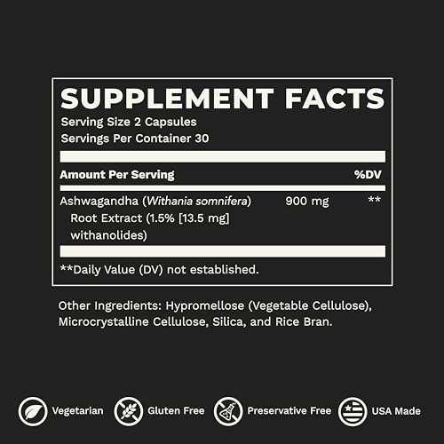 LifeSeasons Essentials Ashwagandha - Stress & Sleep Support Supplement - Calm & Focused Mind - Improves Athletic Performance & Brain Function - 900mg per 2 Capsules - 60 Capsules LifeSeasons Au supplements