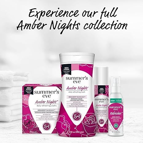 Summer's Eve Refresher Mist, Feminine Spray Reduces Odor, Amber Nights, Body Spray for Women Summer's Eve Au supplements