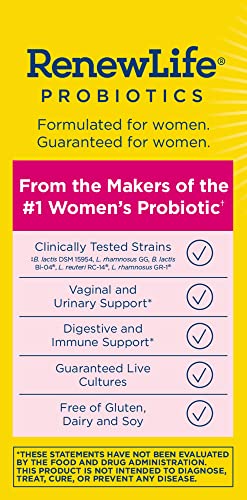 Renew Life Women's Probiotic Capsules, 50 Billion CFU Guaranteed, Supports pH Balance Renew Life Au supplements