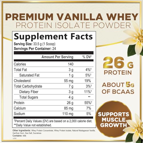 Hello Lovely! Whey Protein Powder, Vanilla Flavored Whey Isolate with 26g Protein Hello Lovely! Au supplements