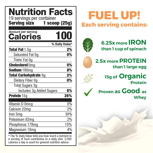 Growing Naturals | Vanilla Raw Pea Powder 15g Plant Protein | 2.8G BCAA, Low-Carb Growing Naturals Au supplements