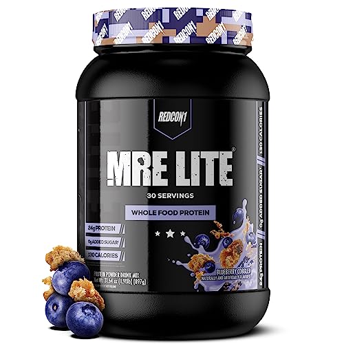 REDCON1 MRE Lite Whole Food Protein Powder, Blueberry Cobbler - Low Carb & Whey REDCON1 Au supplements