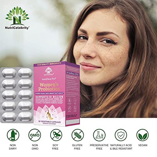Nutricelebrity NutriFlora-Pro Probiotics for Women - Support Vaginal, Urinary Health Nutricelebrity Au supplements