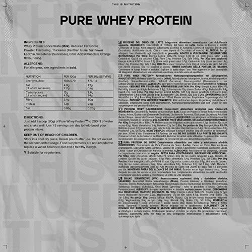 Bulk Pure Whey Protein Powder Shake, Chocolate Caramel, 2.5 kg, Packaging May Vary Bulk Au supplements