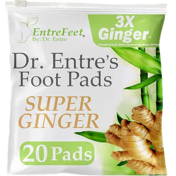 Dr. Entre's Super Ginger Foot Pads: Premium Effective Foot Pads to Feel Better, Sleep Better EntreFeet Au supplements