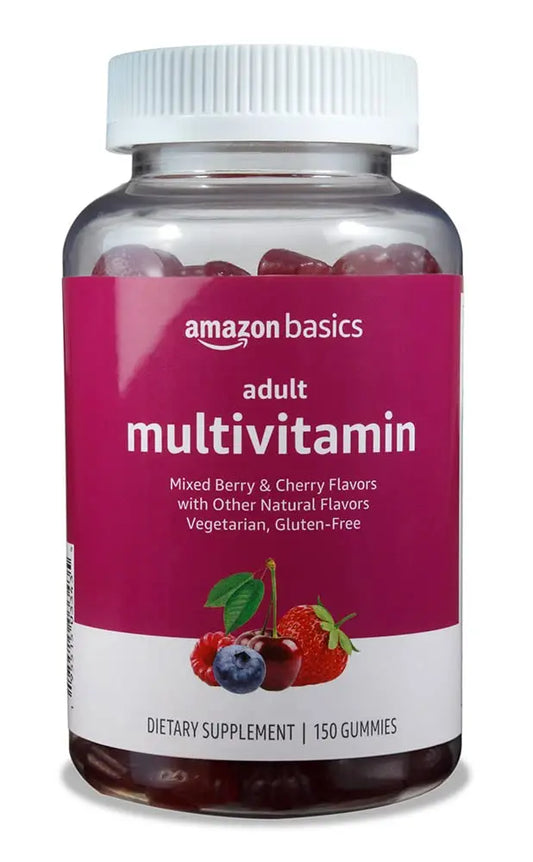 Amazon Basics Adult Multivitamin, 150 Gummies, 75-Day Supply, Mixed Berry Amazon BasicsAU supplements