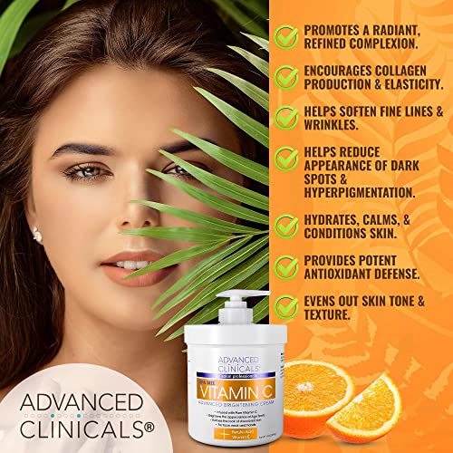 Advanced Clinicals Vitamin C Face & Body Cream Moisturizing Skin Care Lotion, Anti Advanced Clinicals Au supplements