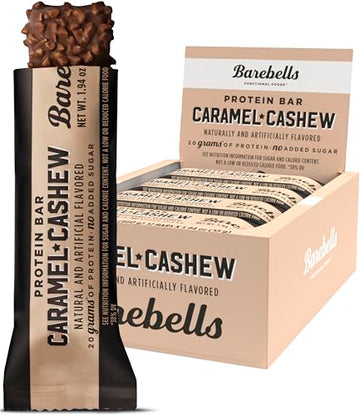 Barebells Protein Bars Caramel Cashew - 12 Count, 1.9oz Bars with 20g of High Protein BAREBELLS Au supplements