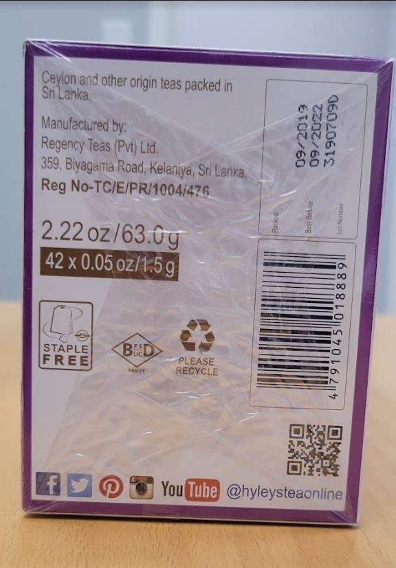 Hyleys 14 Day Weight Loss Tea - 42 Tea Bags (1 Pack), Detox Tea for Cleanse HYLEYS Au supplements