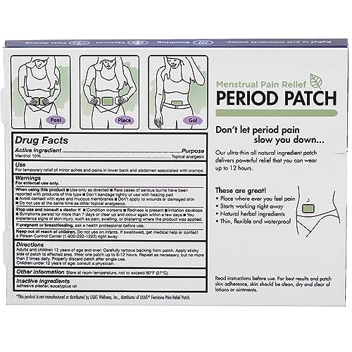 HealthWise Menstrual Pain Relief Period Patch | 10% Menthol | Strong, Soothing Relief HealthWise Au supplements
