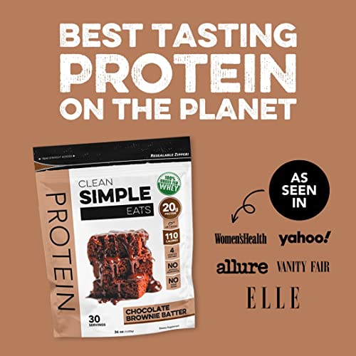 Clean Simple Eats Chocolate Brownie Batter Whey Protein Powder, Natural Sweetened Clean Simple Eats Au supplements