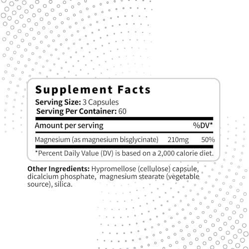 Type Zero Magnesium Glycinate (210mg | 180 Capsules) Pure, Non-GMO, Gluten Free Type Zero Au supplements