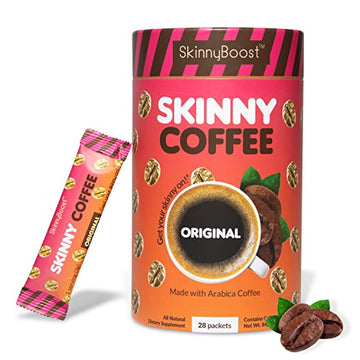 Skinny Boost Skinny Coffee- (Unflavored) Instant Sticks Made with Arabica Coffee, Garcinia SkinnyBoost Au supplements