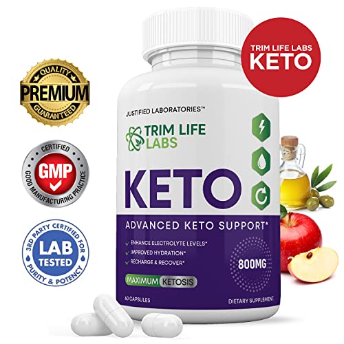 (2 Pack) Trim Life Labs Keto Pills Includes Apple Cider Vinegar Patented goBHB Justified Laboratories Au supplements