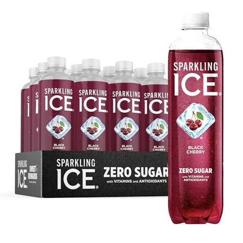 Sparkling Ice, Black Cherry Sparkling Water, Zero Sugar Flavored Water, with Vitamins Sparkling ICE Au supplements