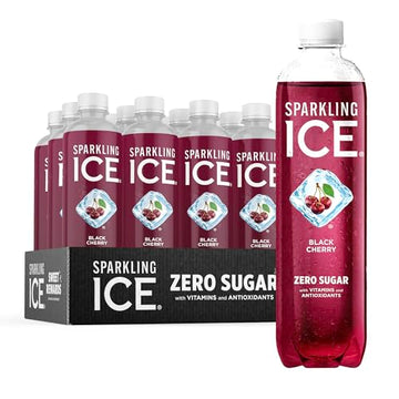 Sparkling Ice, Black Cherry Sparkling Water, Zero Sugar Flavored Water, with Vitamins Sparkling ICE Au supplements