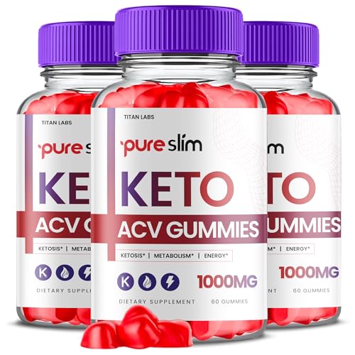 (3 Pack) Pure Slim Keto ACV Gummies, Pure Slim Keto ACV Advanced Weight Loss 1000 MG Titan LabsAU supplements