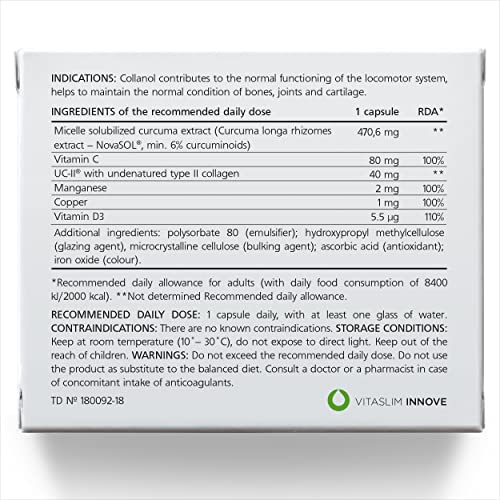 Collanol - Innovation in The Care of Healthy Joints - Liquid Formula in a Double Capsule 3D Collagen Collanol Au supplements