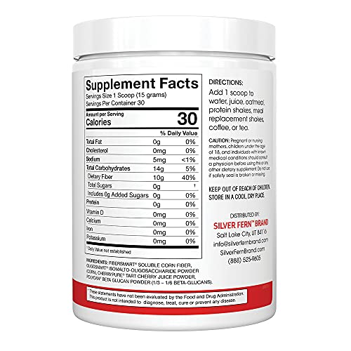 Tino Natural Gluten Free Prebiotic Fiber Supplement - with Tart Cherry Extract & Polycan Silver Fern Au supplements