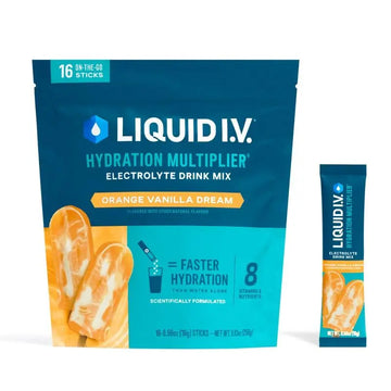 Liquid I.V.® Hydration Multiplier - Orange Vanilla Dream | Electrolyte Powder Drink Mix | 1 Pack (16 Servings) Liquid I.V. Au supplements