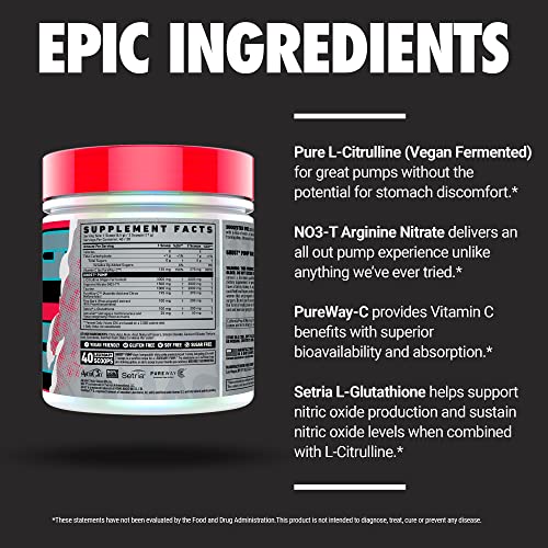 GHOST Pump Nitric Oxide Powder, Peach - 40 Servings - Sugar-Free & Stim-Free Pre GHOST Au supplements