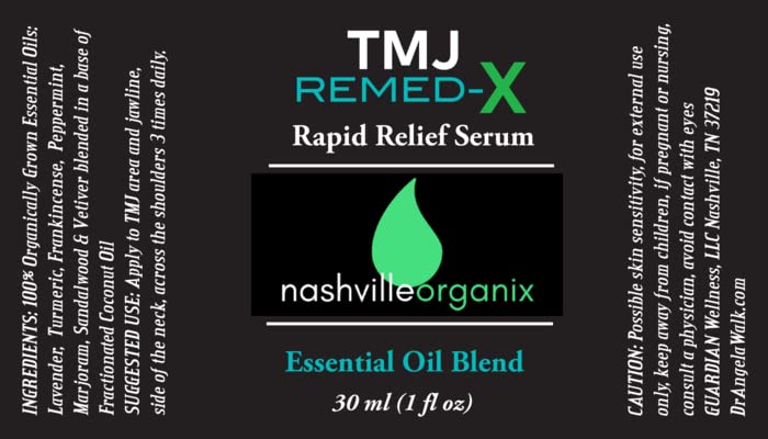 Dr. A's TMJ Remed-X Rapid Relief Serum | Deep Muscle & Jaw Tension Essential Oil Cream Doctor Angela Essential Au supplements
