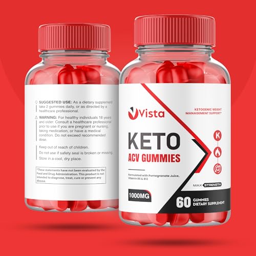 (2 Pack) Vista Keto Acv Gummies - Official Formula, Vegan - Vista Keto + Acv Gummies Healthly Au supplements