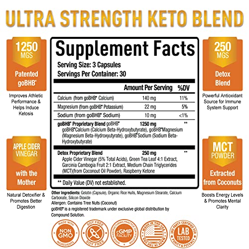 Premium Keto Pills + Apple Cider Vinegar Capsules with Mother - Utilize Fat Purely Optimal Au supplements