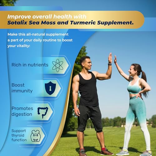 Sotalix Sea Moss Capsule 10100mg with Ashwagandha, Burdock Root, Bladderwrack SOTALIX SUPPLEMENT Au supplements