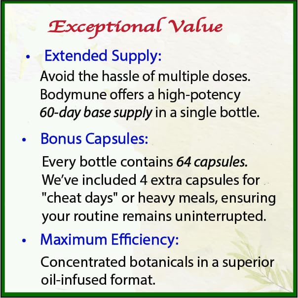 Bodymune USDA Organic Blood Sugar Blend | Supports Healthy Metabolism* | with Bitter Melon, Moringa, Aloe Vera, Nopal, Papaya Extracts & More | 60-Day Supply | Vegan & Non-GMO | USA-Made Bodymune Au supplements