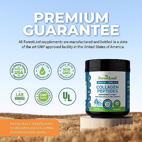Collagen Peptides Powder Unflavored - Hydrolyzed Collagen Protein Powder ForestLeaf Au supplements