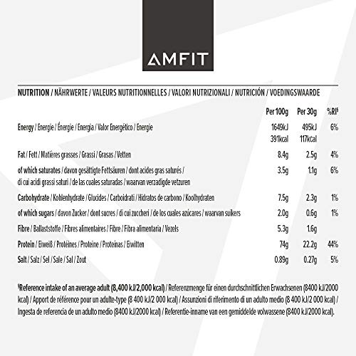 Amazon Brand - Amfit Nutrition Whey Protein Powder, Chocolate Flavour, 33 Servings, 1 kg Amfit Nutrition Au supplements