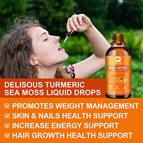 B BEWORTHS Sea Moss Liquid Drops - Organic Irish Sea Moss Raw Gel with Burdock Root B BEWORTHS Au supplements