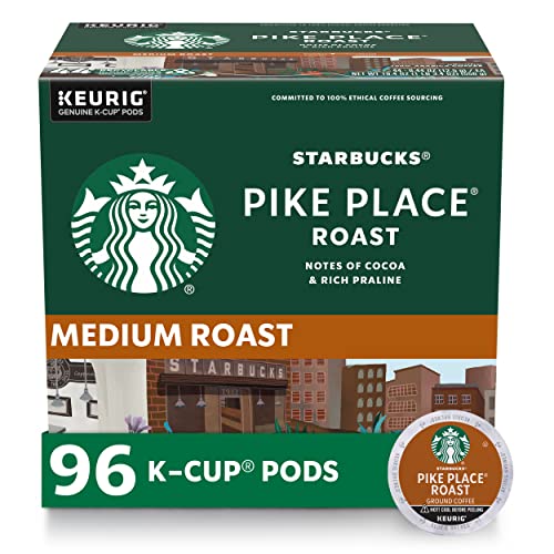 Starbucks K-Cup Coffee Pods—Medium Roast Coffee—Pike Place Roast for Keurig Starbucks Au supplements