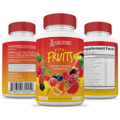 (Set of 2) Vital Fruits and Veggies Supplement Red & Green Superfoods Whole Food Justified Laboratories Au supplements