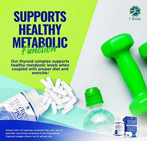 1 Body Thyroid Support Supplement with Iodine - Energy & Focus Support 1 Body Au supplements