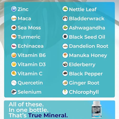 Sea Moss 3000mg Maca 1000mg Black Seed Oil 2000mg Ashwagandha 1000mg Bladderw Vitamax Au supplements