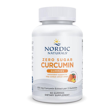 Nordic Naturals Zero Sugar Curcumin Gummies, Mango - 60 Gummies - 200 mg Optimized Curcumin Extract - Great Taste - Antioxidant Support, Healthy Metabolic Balance - Non-GMO, Vegan - 30 Servings Nordic Naturals Au supplements