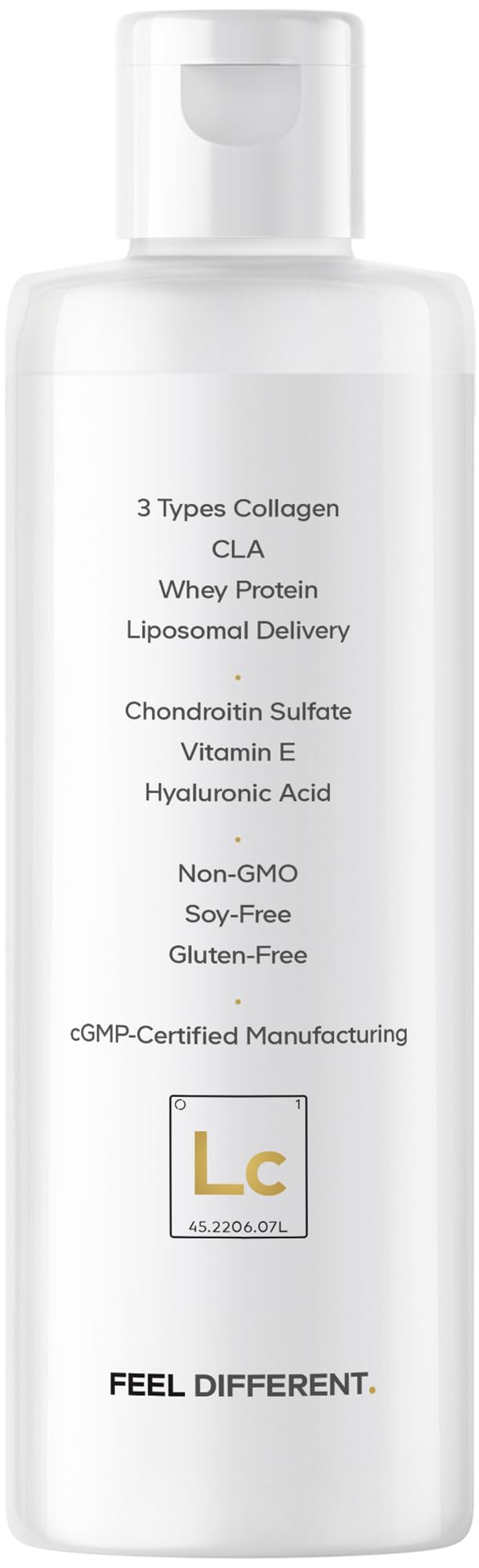 Codeage Liquid Collagen Supplement Vanilla Flavor, Beauty Trim & Glow Liposomal Collagen Peptides, CLA Conjugated Linoleic Acid, Hyaluronic Acid, Vitamin E, Hydrolyzed, Non-GMO, 15.22 fl oz Codeage Au supplements