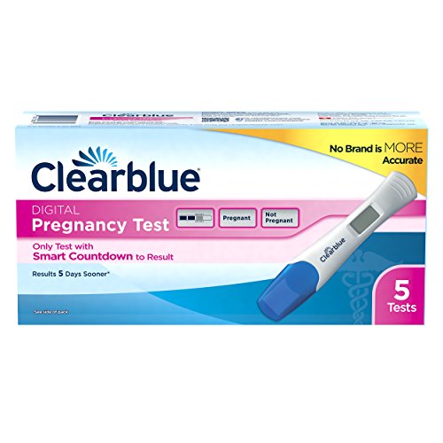 Clearblue Digital Pregnancy Test with Smart Countdown, Multi, 5 count Clearblue Au supplements