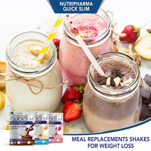 Quick Slim Meal Replacement Shake for Weight Loss, 30 Servings, 20g Protein, 27 Vitamins NUTRIPHARMA Quick Slim Au supplements