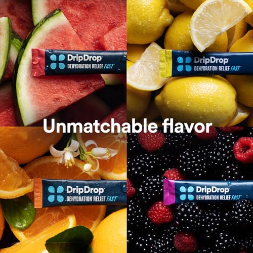 DripDrop Hydration - Electrolyte Powder Packets - Watermelon, Berry, Orange, Lemon DripDrop Au supplements