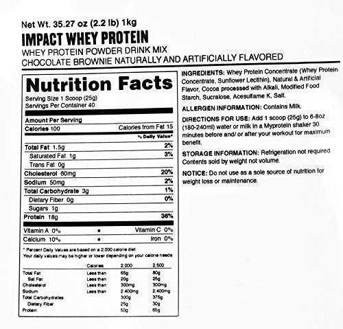 Myprotein - Impact Whey Protein Powder - Flavored Drink Mix - Daily Protein Intake Myprotein Au supplements