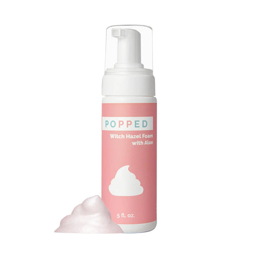 POPPED Witch Hazel Foam with Aloe (5 fl oz) | Perineal Healing Foam for Postpartum Care | Relieves Pain, Hemorrhoids, and Swelling After Birth | Postpartum Essential POPPEDAu supplements