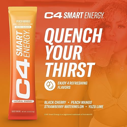 C4 Smart Energy Powder Stick Packs - Sugar Free Performance Fuel & Nootropic Brain Cellucor Au supplements